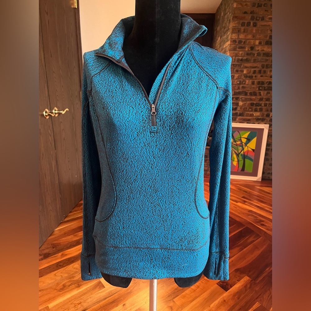 Lululemon Blue Quarter-Zip Pullover, ECU